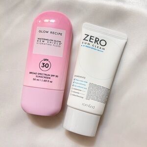 Glow Recipe, rom&nd sunscreen bundle
